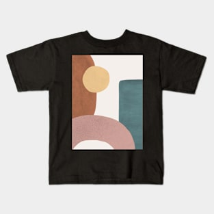 Abstract Painted Shapes 1 Kids T-Shirt